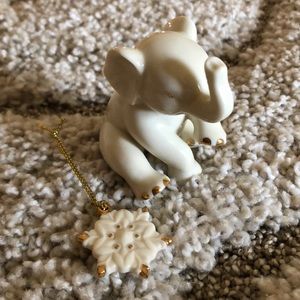 Single smooth porcelain Lenox elephant